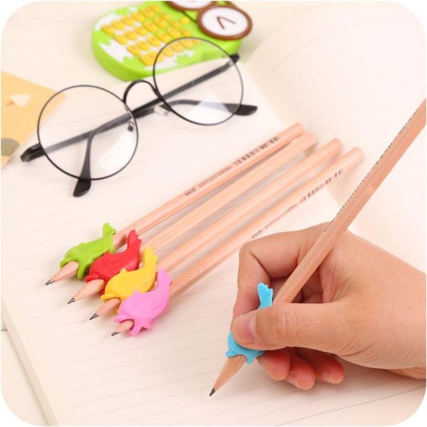 

pen holder baby children elementary school pupils pencil correction writing posture refills, Black;red