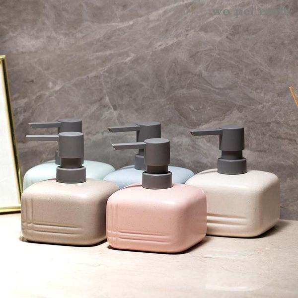 

liquid soap dispenser ceramic portable shower gel shampoo bottles bathroom accessories 350ml lotion bottle porcelain bath supplies