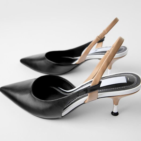 

dress shoes new black designer office lady shoes fine thin heels pointed toe sandles shallow women's single q38n
