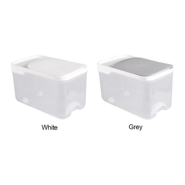 

storage bottles & jars 10kg kitchen organizer cover tank sealed moisture proof with measuring cup rice bin pp flour miscellaneous grain buck