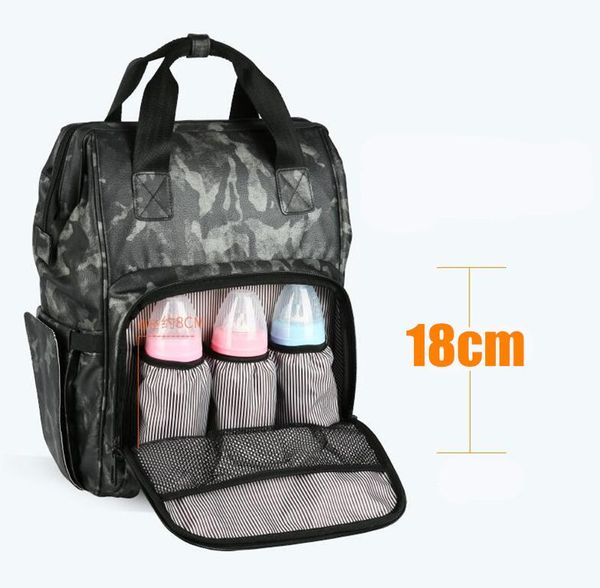 

backpack cai woman camouflage mummy daddy diaper mother bag military style anti theft zipper pocket women men bags 2021 swat