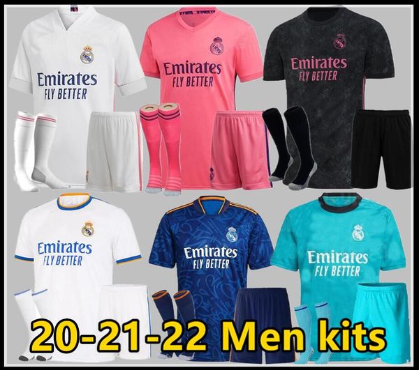 

kit real madrid jerseys 21 22 soccer football shirt alaba hazard benzema asensio modric camiseta men kits 2021 2022 casemiro kroos isco vini, Black