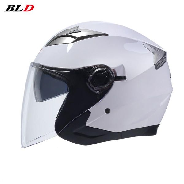 

dual lens electric bicycle helmet open face inner sunglasses cascos para moto summer scooter motorbike motorcycle helmet