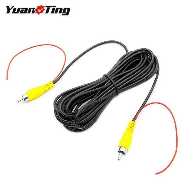 

car rear view cameras& parking sensors yuanting video audio extension cord cable with detection trigger wire rca to male plug backup camera