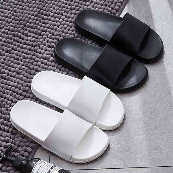 

fashion summer slides women slippers non-slip flip flops eva outdoor beach sandals men ladies couple lovers shoes 210619, Black