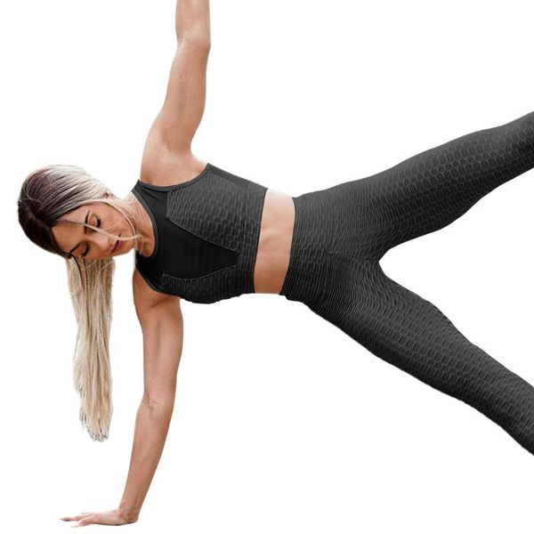 

women's tracksuits women yoga clothes set 2 piece casual sleeveless and long trousers outfits sportswear matching sets autumn 2021, Gray
