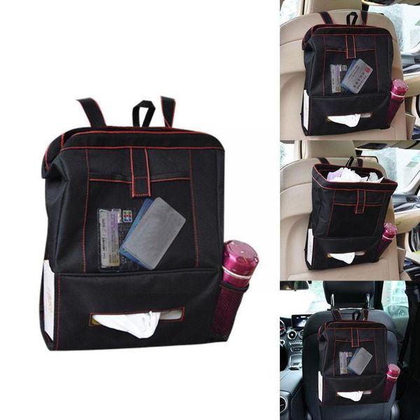 

car organizer rear storage bag waterproof oxford cloth trailer trash can f3v4