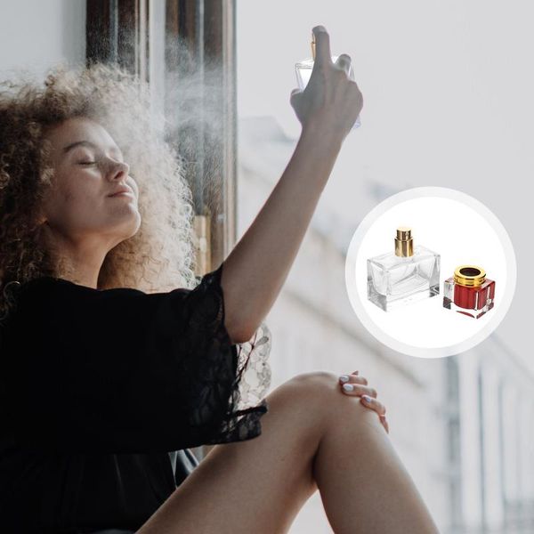 

storage bottles & jars 3pcs 30ml transparent perfume bottle atomizer dispensers