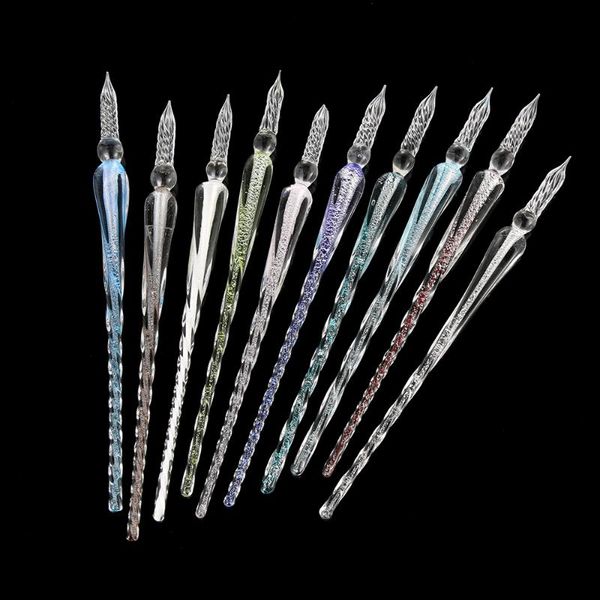 

fountain pens 1pcs safe package vintage glass dip dipping pen holder signature filling ink handmade