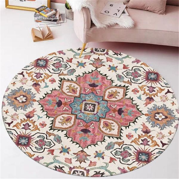 

carpets ethnic style flower pattern round carpet rugs for children rooms living room rug large area