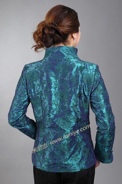 

women's jackets blue vintage chinese silk satin jacket embroidery coat long sleeves flowers size s m  xl xxl xxxl p6pm, Black;brown