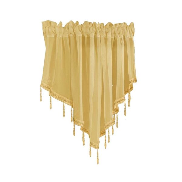 

curtain & drapes -e shape kitchen short window valance drape home decor