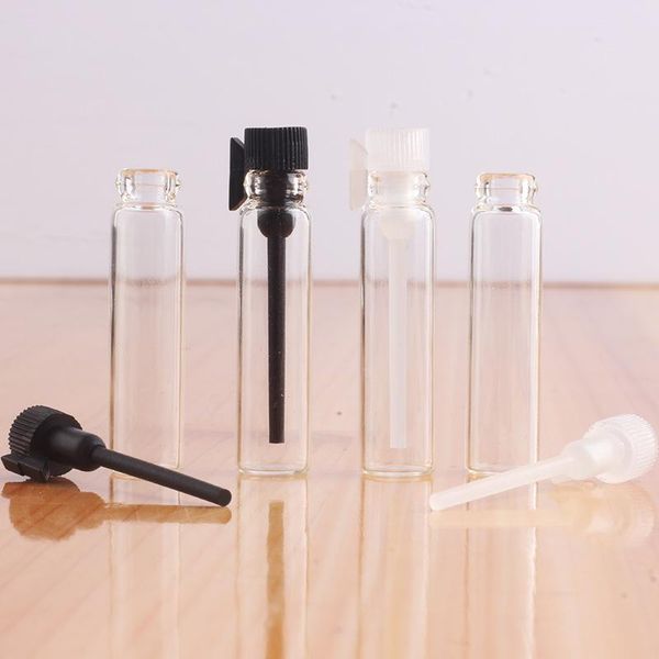 2021 preço de fábrica 1ml mini frascos de perfume de vidro, frascos de amostras de perfume, garrafas de vidro 1ml para óleos essenciais Parfume