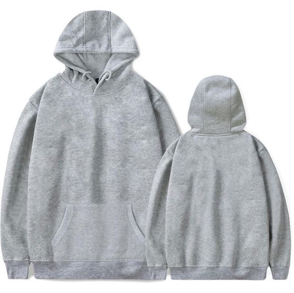

men's hoodies & sweatshirts pure color trendy brand for men and women couples hooded sweaters can be customized, Black