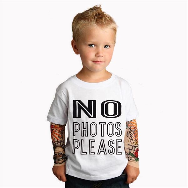 

boy clothing cotton t shirts tattoo sleeve no ps please tees spring amp autumn boys girls clothes, Blue