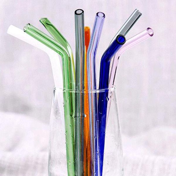 

drinking straws reusable glass eco-friendly high borosilicate straw for smoothie milkshakes drinks bar accessoroy