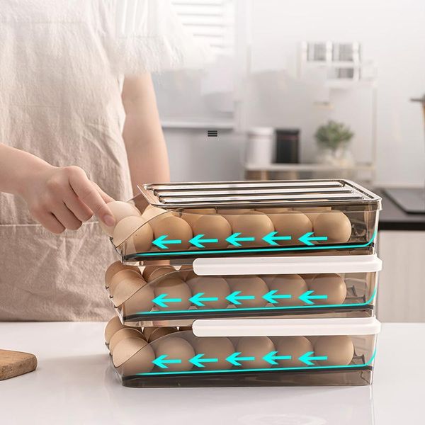 

kitchen storage & organization egg box drawer type convenience rack organizer display holder basket for tsh shop