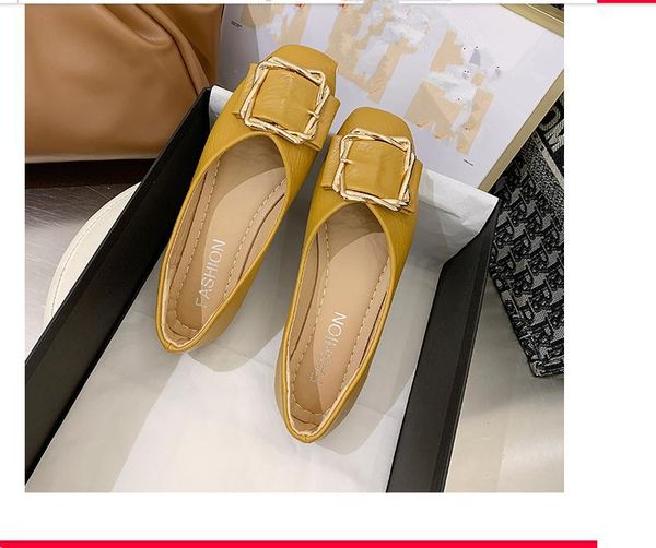 

women's shoes in spring and autumn flat bottom square head @3059, Black