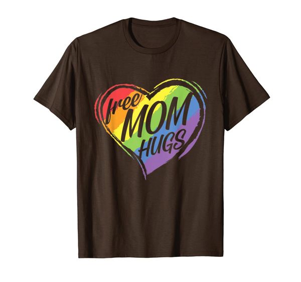 

mom hugs lgbt gay pride t-shirt, White;black