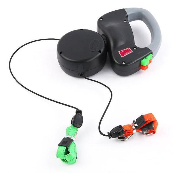 

automatic traction one tow two dog double head walking rope large and small collars & leashes