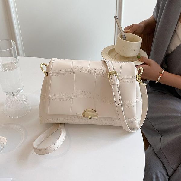 

evening bags ladies stone pattern small bag 2021 simple casual female fashion one-shoulder messenger square