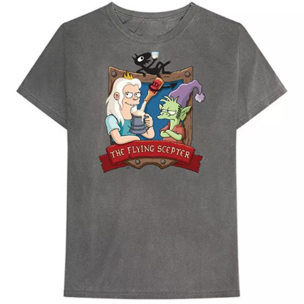 

dÃ©ment flying scepter official t-shirt men unisex, White;black