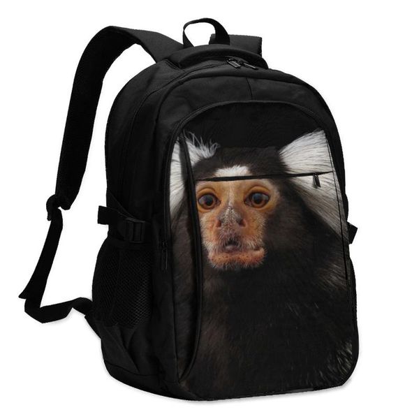 

backpack monkey backpacks charging usb camping girl pattern cool bags