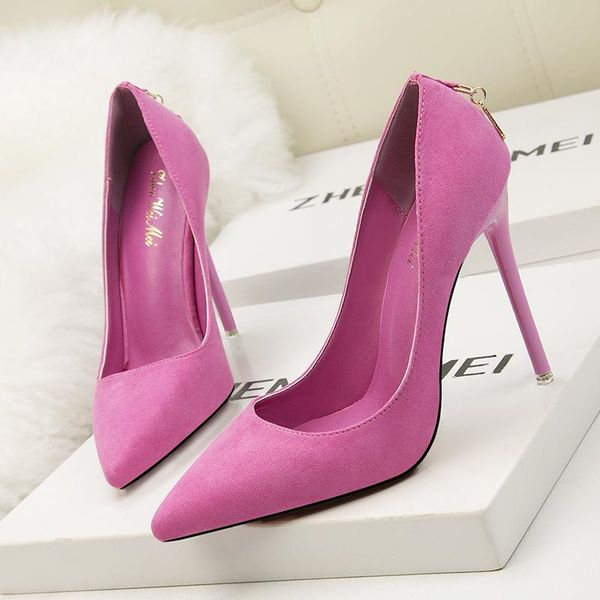 

dress shoes fashion ladies pumps thin high heels elegant pointed toe woman designer shallow wedding bridal 11cm, Black