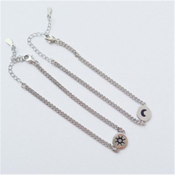 

charm bracelets miuoxion fashion personality punk party jewelry retro sun moon bracelet for women feature namour gift all seasons, Golden;silver