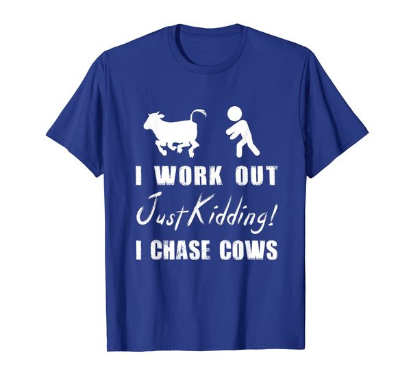 

funny cow shirt i work out just kidding i chase cows tshirt, White;black