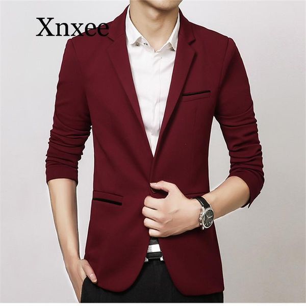 

xnxee blazer new spring fashion slim fit men suit blazers 5xl, White;black