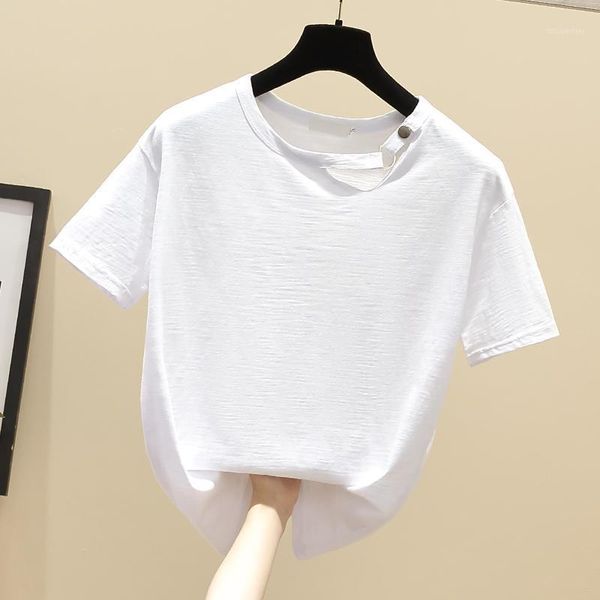 

women's t-shirt fashion t shirt causal short sleeve women shirts summer cropped tees black, White