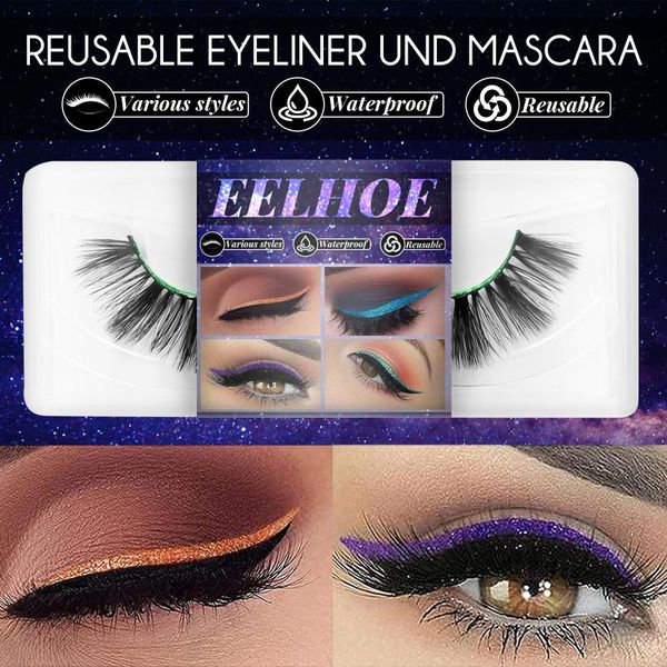 

false eyelashes 2021 lazy useful reusable eyeliner stickers eye makeup with wiederverwendbare wimpernaufkleber