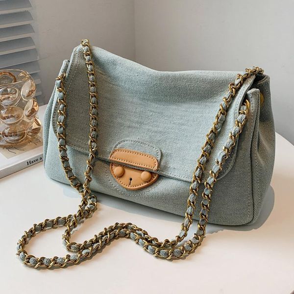 

evening bags vintage armpit bag 2021 ins canvas large capacity literary style single shoulder messenger foreign washing women's
