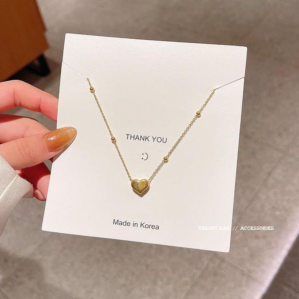 

pendant necklaces jewelry high-quality luxurious love titanium steel girl torque vintage party necklace for girls pearl, Silver