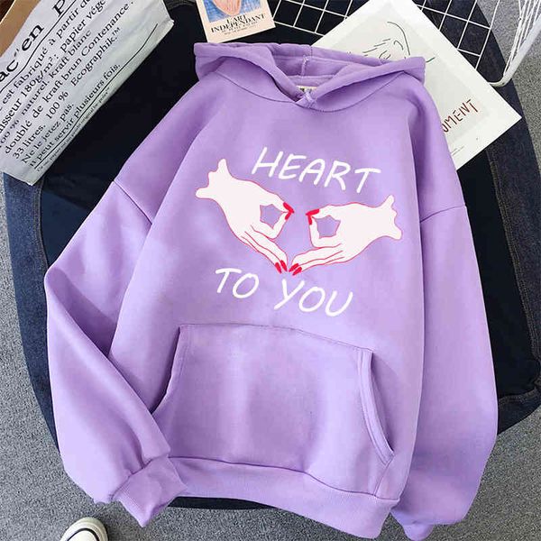 

women's hoodies & sweatshirts with women's hood heart for you printing winter ies ie ie blre, Black