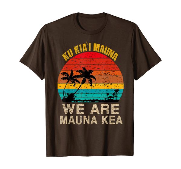 

ku kia'i mauna we are mauna kea tshirt defend mauna kea tee, White;black