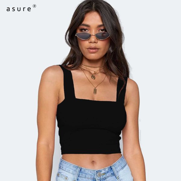 TRAF Y2K Crop Tops Mulheres Verão Roupas Estéticas Para Meninas Básico Harajuku Sexy Peito Peito Bra Tanques Camis ZY1331 210712