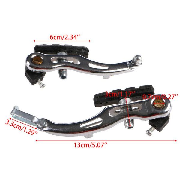 

bike brakes mtb mountain bicycle cycling v-brake set front + rear kit parts black 3