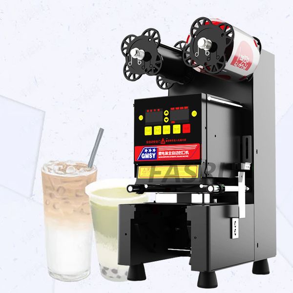 Máquina de vedação Manual Copo Selador Bubble Tea Maker para suco de café Leite de chá