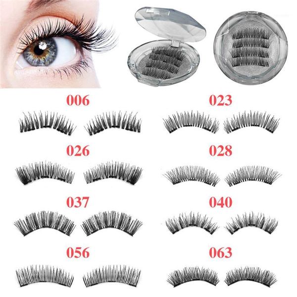 

4pcs magnetic eyelashes 3d handmade reusable false no-glue magnet eye lashes with magnets handmade1