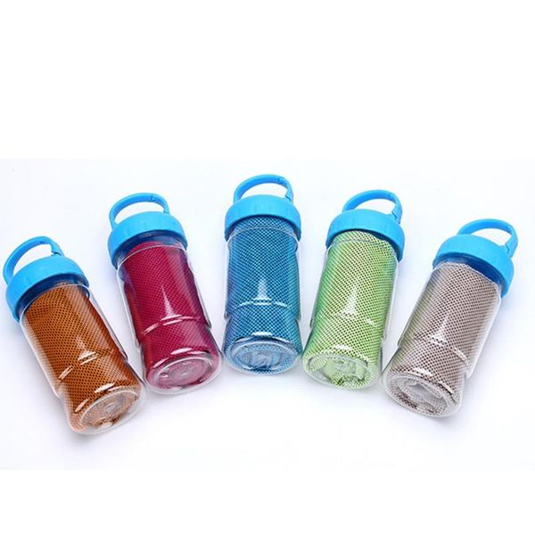 

towel quick cooling with storage case chilly summer headband bandana scarf for sports camping 30*90cm mdj998