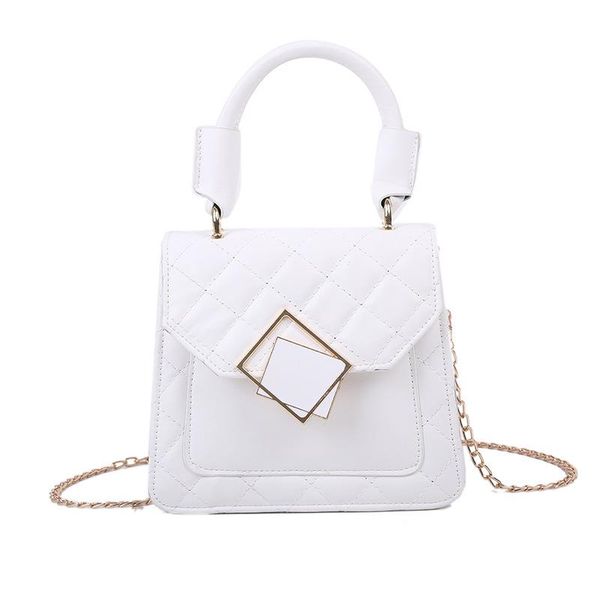 

evening bags women's handbags luxurious brand summer fashion pu leather diamond lattice solid color mini white shoulder bag for women