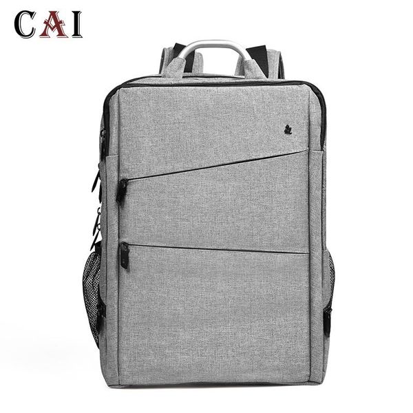 

backpack cai fashion style waterproof men business 14 15 inch lapsoftback male school bag bookbag