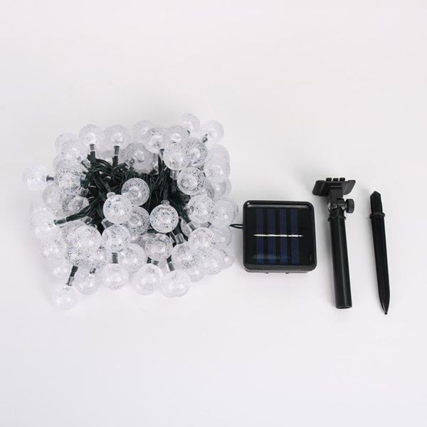 

solar bubble ball lighting chain outdoor christmas holiday decorative lights wedding led flashing light party decoration