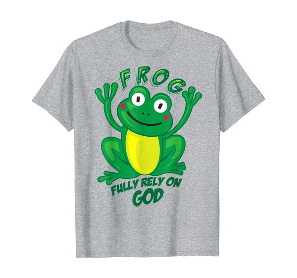 

frog fully rely on god shirt | cool religious t-shirt gift, White;black