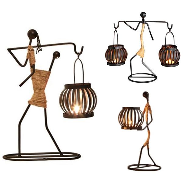 

candle holders home decoration creative holder iron kitchen restaurant romantic candlestick christmas halloween bar party