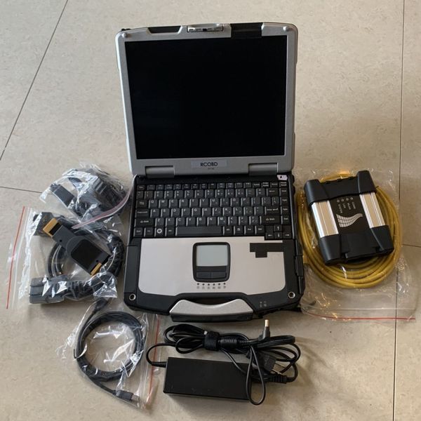 

for bmw scan tool coding icom next with lapcf30 toughbook touch screen 4g software hdd/ ssd win 10 ready to use scanner 3in1