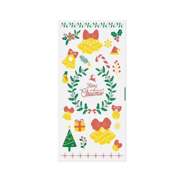 

christmas decorations 50pcs home decor portable cute pattern large capacity bell kids party festival candy gift bag storage santa claus