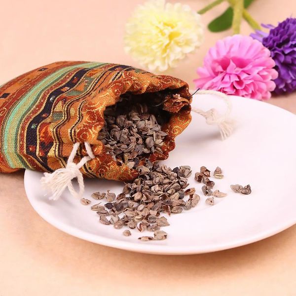 

storage bags 4pcs drawstring ethnic style gift bag pouch candy (assorted color)